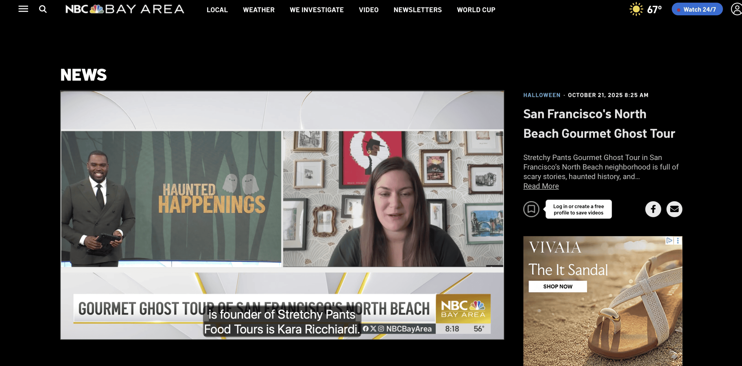 NBC Bay Area - San Francisco's North Beach Gourmet Ghost Tour