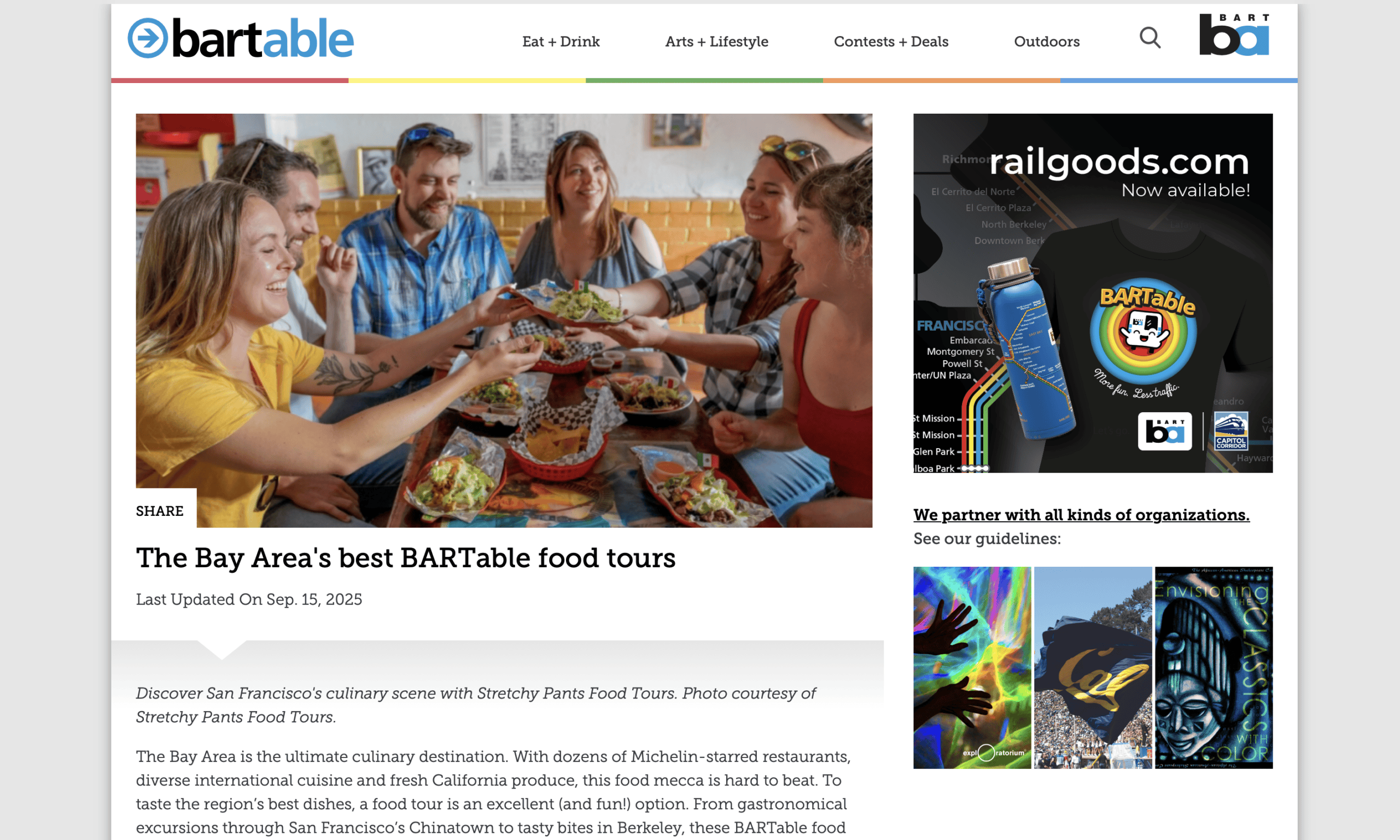 BARTable - Bay Area's Best Food Tours
